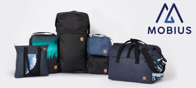 A line up of all tentree mobius products.