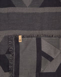Image of product: Écharpe plaid en coton intarsia