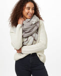 Image of product: Écharpe plaid en coton intarsia