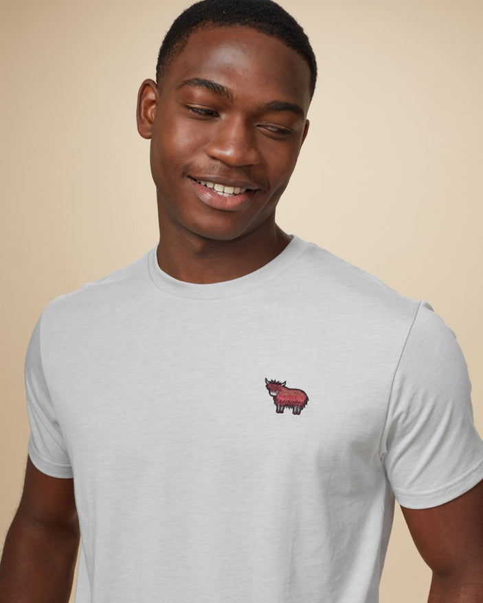 Image of product: T-shirt à broderie yak Népal pour hommes