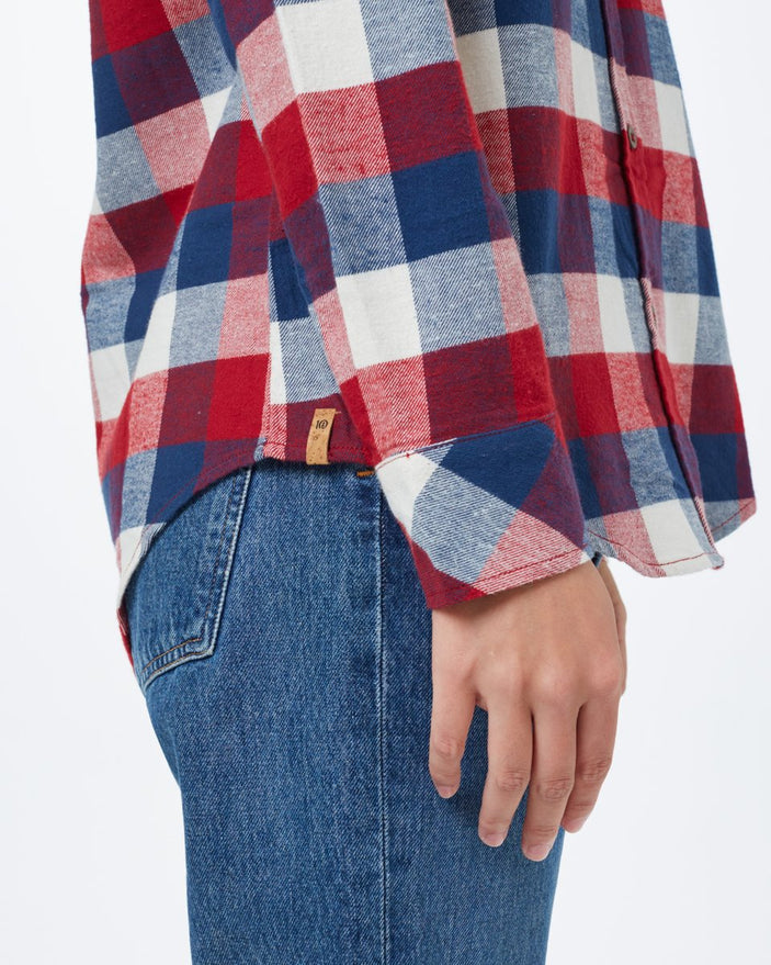 DARK OCEAN BLUE CAMPFIRE PLAID_gallery