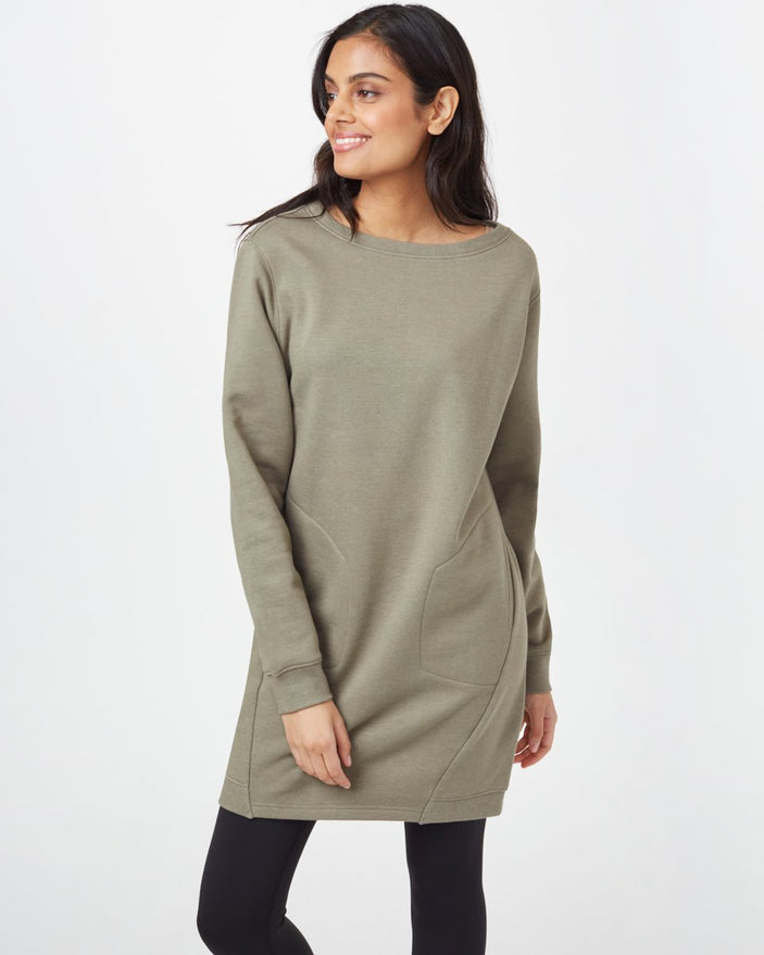 Image of product: Robe en molleton avec col ras du cou pour femmes