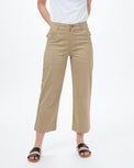 Image of product: Pantalon large raccourci en sergé