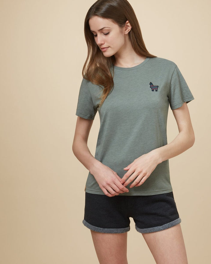Image of product: T-shirt à broderie lama Peru femme